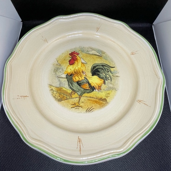 Rooster plate, 8 inch saucer. GUC.‎ - Picture 1 of 3